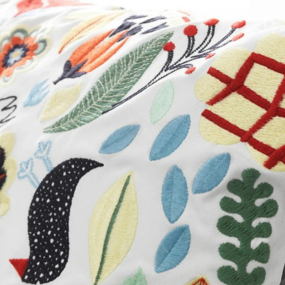IKEA  Rödarv Multicolor Embroidered Cushion Covers (2) - Picture 4 of 8